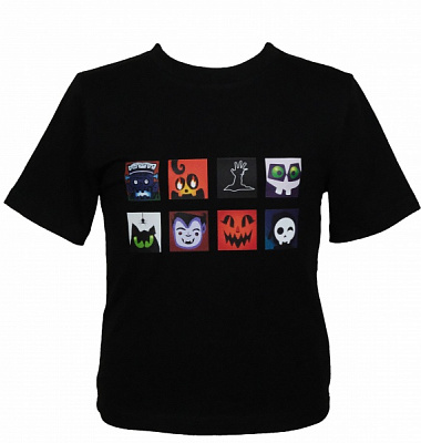 Футболка для девочек/для мальчиков WP Merchandise Halloween Монстро-кубики р.164–170 черный 22170 