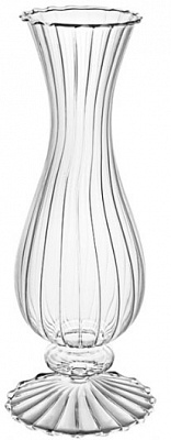 Ваза стеклянная Elegant 23,7 см прозрачная G-9059