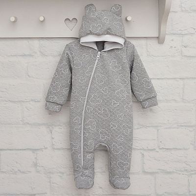 Человечек унисекс Blanka Капитон р.80 серый 110115 