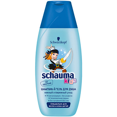 Шампунь-гель Schauma Kids для хлопчиків Без сліз і сплутування 250 мл
