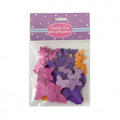 Набор для декорирования Наклейки Бабочки 84 шт. Аплі-Краплі