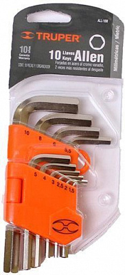 Набор ключей шестигранных Truper ALL-10M