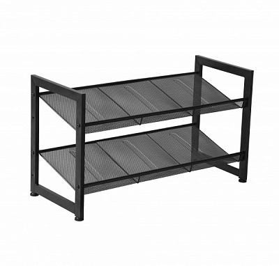 Подставка для обуви Домовий 2 уровня 740x305x425 мм черный (18172) 