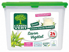 Капсулы для машинной стирки Larbre Vert Растительное мыло 24 шт. 