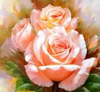 Набір для творчості Ніжні троянди 30x30 см 188727 Діамантові ручки