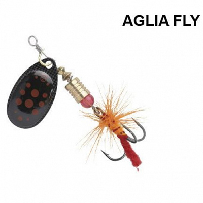 Блесна-вертушка Fishing ROI 9 г Aglia Fly 1922 black green