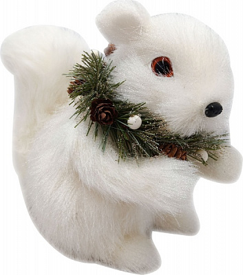 Декорація новорічна Blooming білка пухнаста 20x16 см