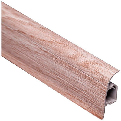 Плинтус ПВХ TIS дуб светлый 18х56х2500 мм 