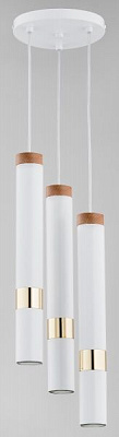 Люстра подвесная ALFA Parma 3x20 Вт G9 белый/золото 62103 