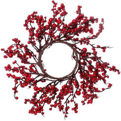 Венок новогодний из калины d400 мм A347432R