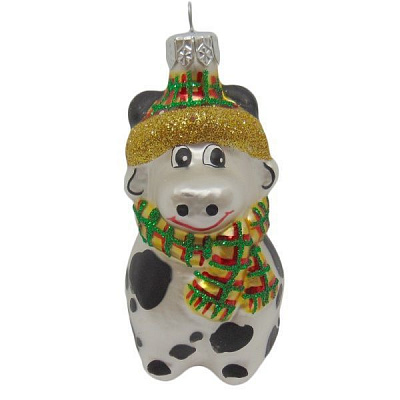 Елочная игрушка формовая Ф-674 Ф674 Бык 2094-2 10 см 