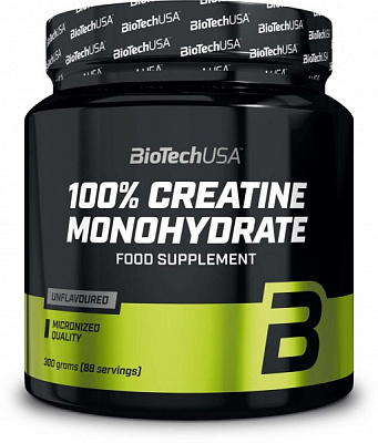Креатин моногідрат BioTechUSA 100% Creatine Monohydrate без смаку 300 г