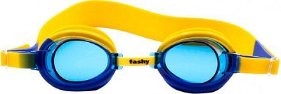 Очки для плавания Fashy 4105 Junior 4105 желтый с синим универсальный желтый с синим