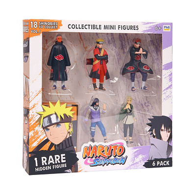 Игрушечный набор NARUTO Делюкс из 6 коллекционных фигурок (одна фигурка-сюрприз) NSH2060