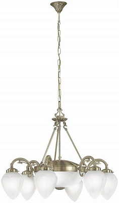 Люстра подвесная Eglo 6x40 Вт E14 2х60 Вт E27 бронзовый 82743