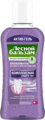 Ополаскиватель для полости рта Лесной бальзам Комплексная защита 10 в 1 400 мл