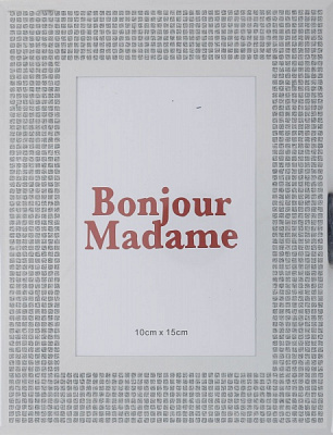 Рамка для фото Madame 1 фото 10x15 см серебряный 