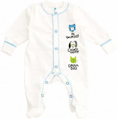 Комбінезон для хлопчика Minikin р.56 молочний 22120356