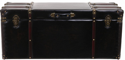 Сундук-пуф CHESTERFIELDS M 92x36.5x39 см темно-коричневый 