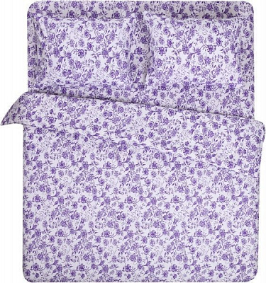 Комплект постільної білизни Маві 1,5 біло-синій Rigel