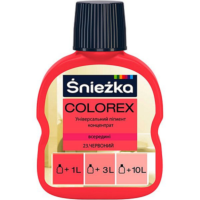 Пигмент Sniezka Colorex красный 100 мл