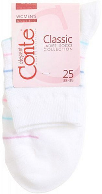 Шкарпетки Conte CLASSIC 15С-15СП 088 р. 25 білий 1 шт.