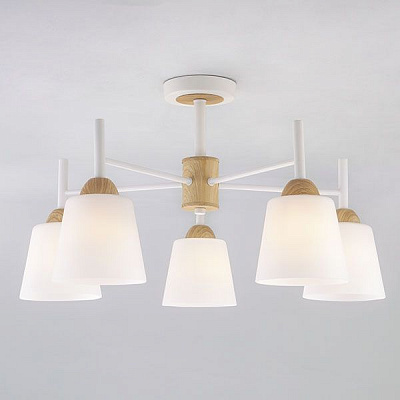 Люстра потолочная Strotskis Fresco 5x60 Вт E27 белый 70085/5 