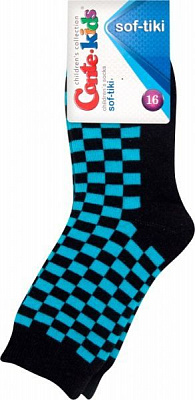 Носки детские Conte-Kids SOF-TIKI 226 7С-46СП р.16 бирюзовый с черным 