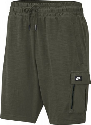 Шорты Nike M NSW ME SHORT LTWT MIX BV3116-325 р. M зеленый
