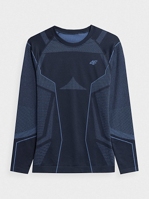 Футболка с длинным рукавом 4F H4Z22-BIMB031G-30S р.S синий