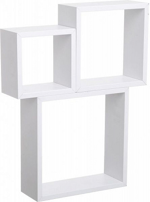 Комплект полок Пуасси (квадрат) 12 мм белый 