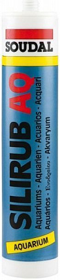 Клей-герметик силиконовый SOUDAL SILIRUB AQ для аквариумов 310мл прозрачный