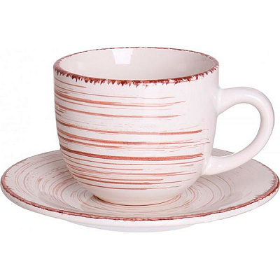 Чашка з блюдцем Antique White 220 мл Bella Vita