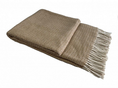 Плед Аура 140x200 см бежевий Lanavitta