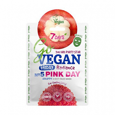 Маска тканинна для обличчя 7 DAYS Friday PINK DAY 25 г