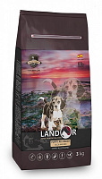 Корм сухой для щенков для всех пород LANDOR Puppy до 18 мес. Утка и рис 15 кг