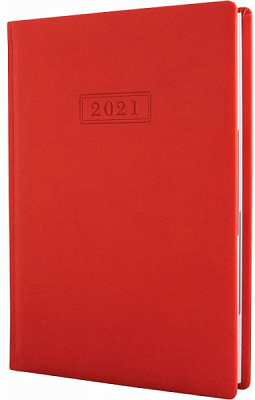 Щоденник датований 2021 Vivella А5 помаранчевий Optima O25230-06