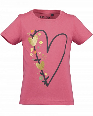 Футболка для девочек Blue Seven Сердечко р.110 розовый 702269 X * 98 