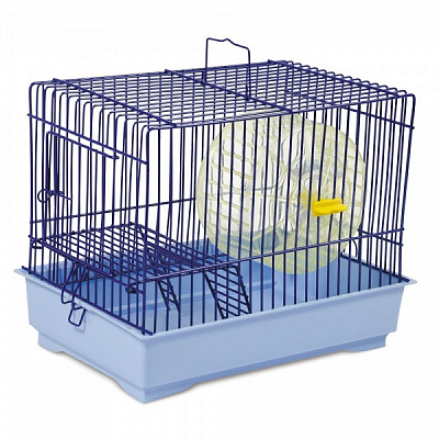 Клетка Природа Давид-1 для грызунов 30x20x24 см синяя/светло-голубая 