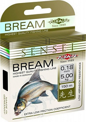Леска Mikado Sensei Bream 150м 0,28мм 9,75кг