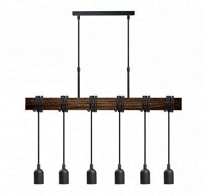 Світильник підвісний TK Lighting Rеdziny 6xE27 чорний