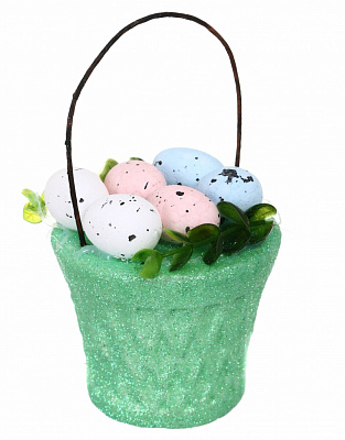 Украшение пасхальное Корзина 13х7х7 см G19-196