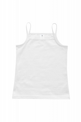 Майка для дівчаток Роза р.86 білий 210425