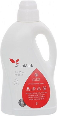 Жидкость для машинной и ручной стирки DeLaMark для цветных тканей 2 л