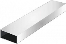 Труба профильная прямоугольная алюминий Braz Line анодированое серебро 1 м 20x30x1,5x1000мм