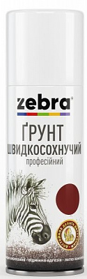 Грунт аэрозольный ZEBRA быстросохнущий серия Акварель 816 светло-серый полумат 400 мл