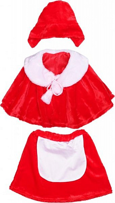 Костюм дитячий карнавальний КАРНАВАЛІЯ Червона шапочка 4-7 років р.122 червоний