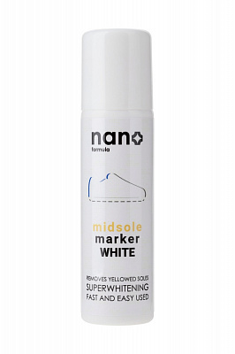 Крем-маркер для обуви Midsole Marker White Nano Formula белый 75 мл