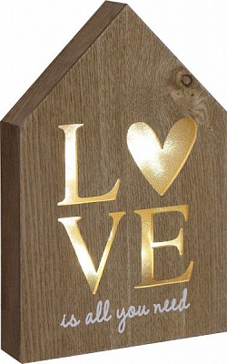 Декор настенный LED Love 25x17 см 
