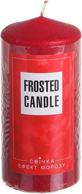Свічка Ефект морозу 60х120 червона Pako-If